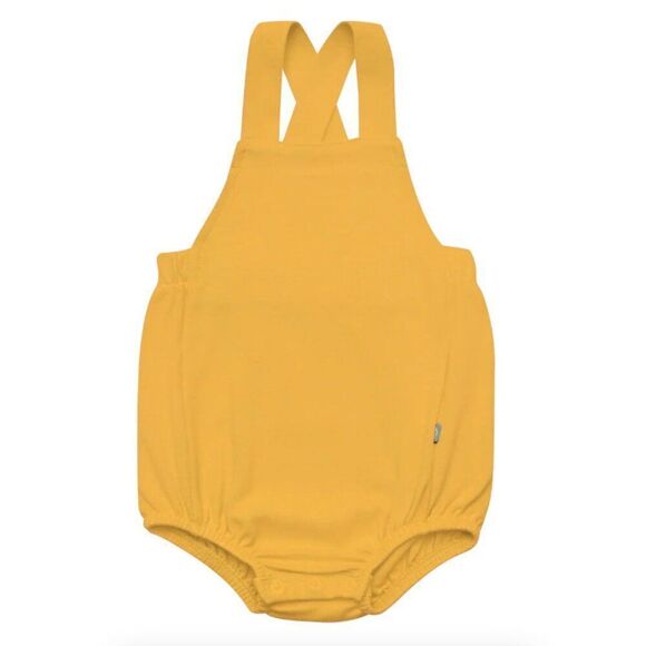 NWT! Kyte Baby Bamboo Jersey Bubble Overall in Marigold - Picture 1 of 8